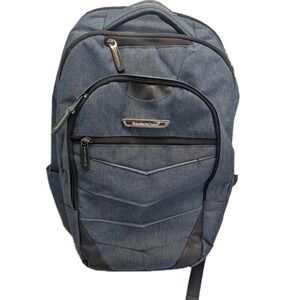 New Traveler's Choice Laptop Backpack Brushed Navy Size 19" Computer Bag School